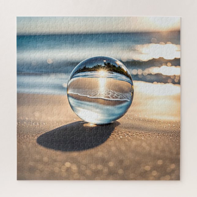 Beach Lens Ball Jigsaw Puzzle (Vertical)