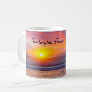 Beach Life at Huntington Beach, California Coffee Mug