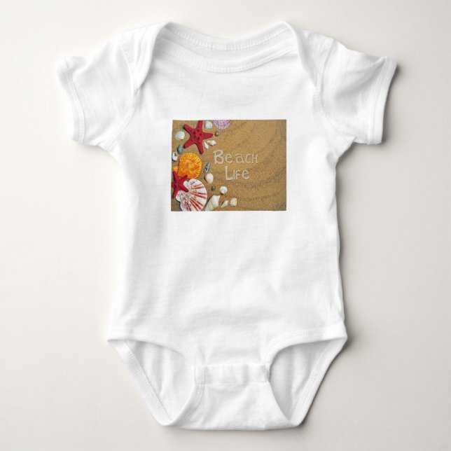 Beach Life Baby Bodysuit (Front)