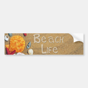 Beach Life Bumper Sticker