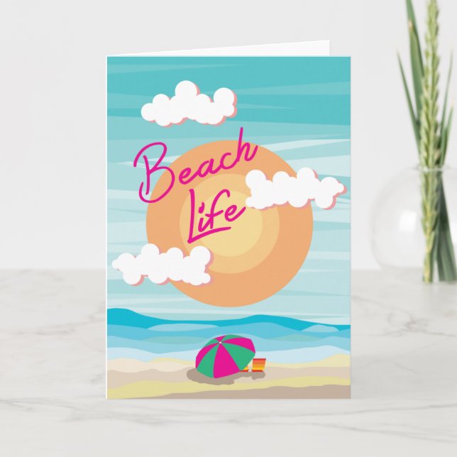 Beach Life Card (Front)