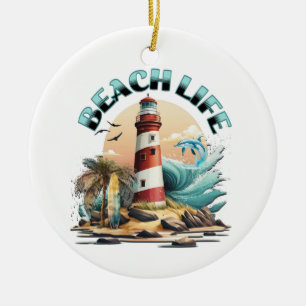 Beach Life Ceramic Tree Decoration