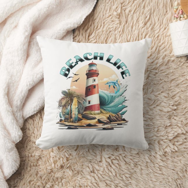 Beach Life Cushion (Blanket)