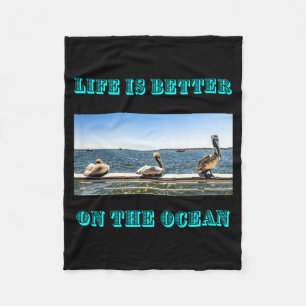 Beach Life Fleece Blanket