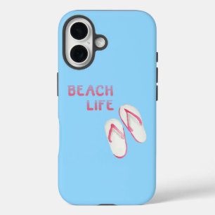 Beach Life Flip Flop Sandals iPhone 16 Case