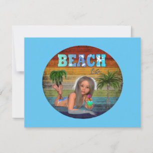 Beach Life Holiday Card
