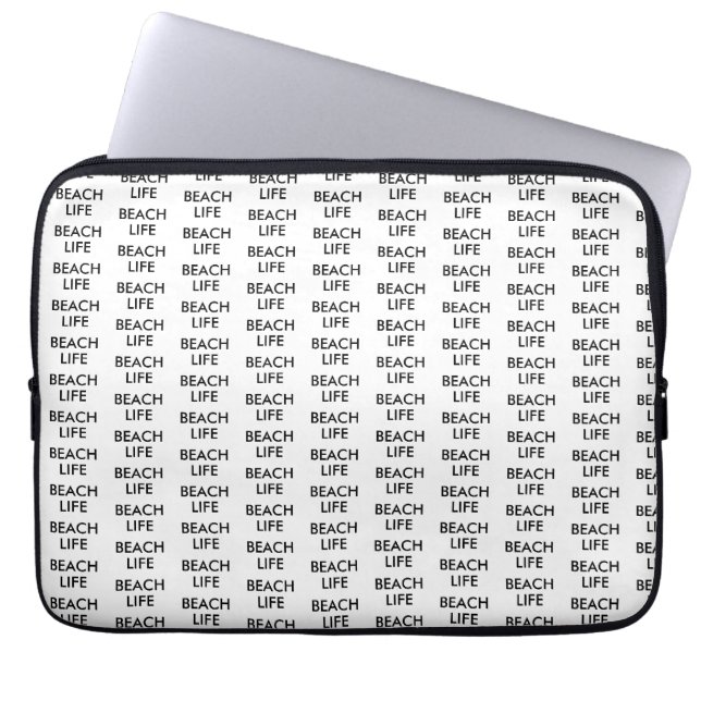 Beach Life Lifeguard Gift Laptop Sleeve (Front)