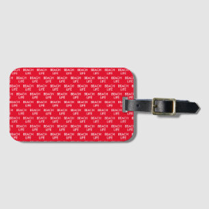 Beach Life Lifeguard Gift Luggage Tag