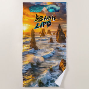 Beach Life Lifestyle Living Towel