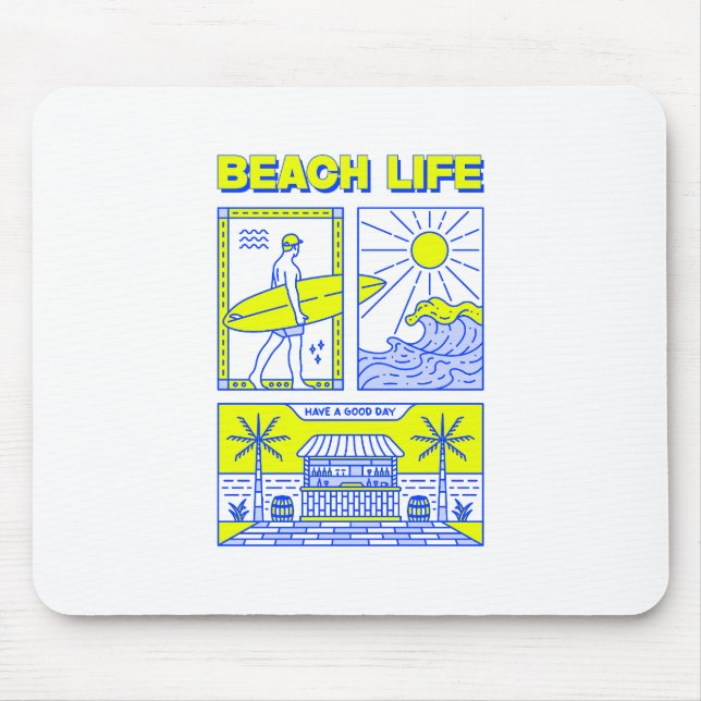 Beach Life Mouse Pad (Front)