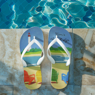 Beach Life Personalised Jandals