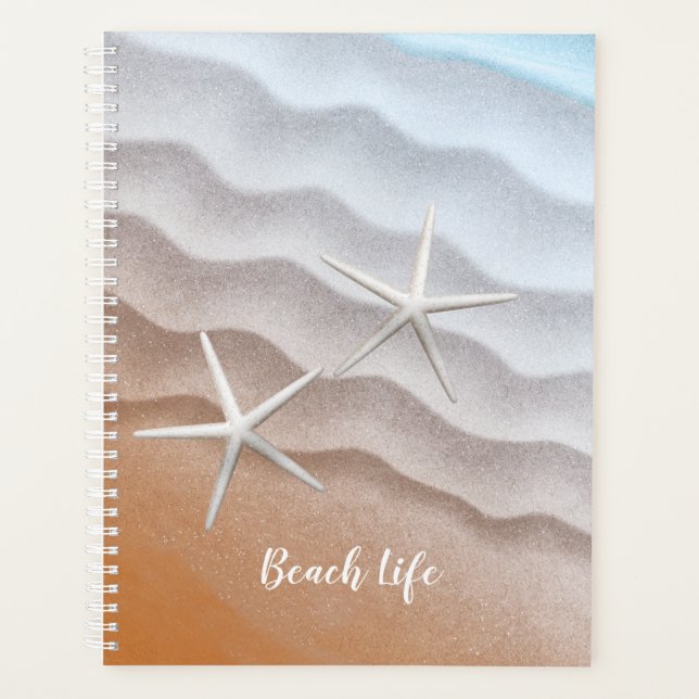 Beach Life Starfish Simple Planner (Front)