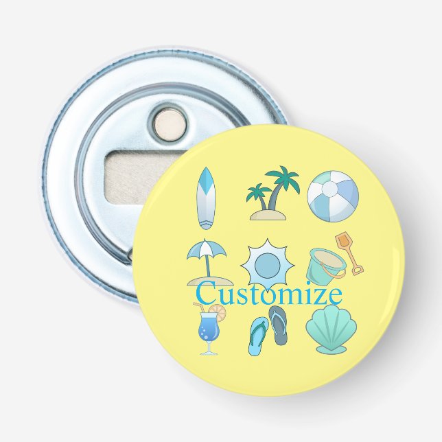 Beach Life Things Thunder_Cove Bottle Opener (Front)