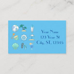 Beach Life Things Thunder_Cove  Business Card