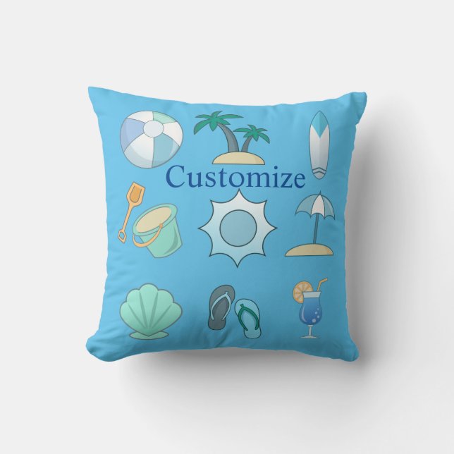 Beach Life Things Thunder_Cove  Cushion (Front)