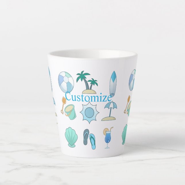 Beach Life Things Thunder_Cove  Latte Mug (Front)