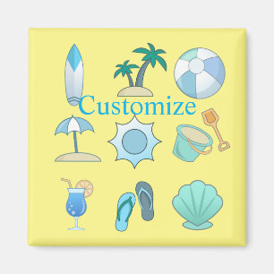Beach Life Things Thunder_Cove  Magnet
