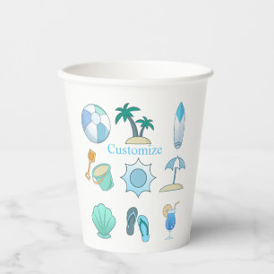 Beach Life Things Thunder_Cove Paper Cups