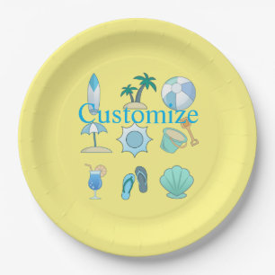 Beach Life Things Thunder_Cove Paper Plate