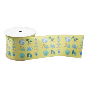 Beach Life Things Thunder_Cove Satin Ribbon
