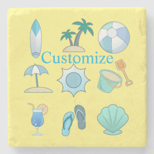 Beach Life Things Thunder_Cove  Stone Coaster