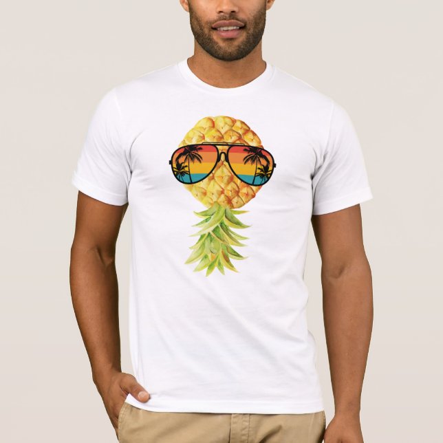 Beach life upside down pineapple T-Shirt Tank Top (Front)