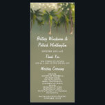 Beach Lights Palm Tree Tropical Wedding Programs Programme<br><div class="desc">Beach Lights Palm Tree Tropical Wedding Programs - feature string lights and palm trees over a dusk background with elegant fonts. See the full matching collection in this design below.</div>
