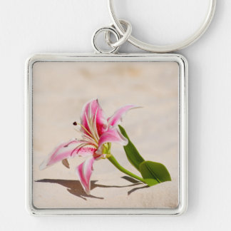 Beach Lily Key Ring