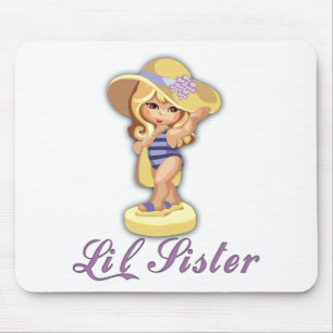 Beach Little Sister Mouse Pad