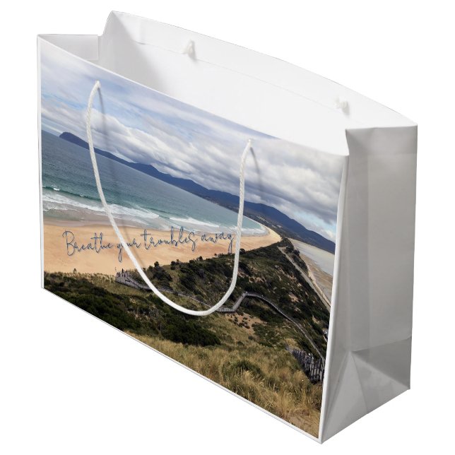 Beach lookout large gift bag (Back Angled)