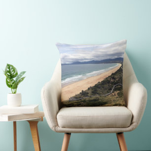 Beach lookout throw pillow