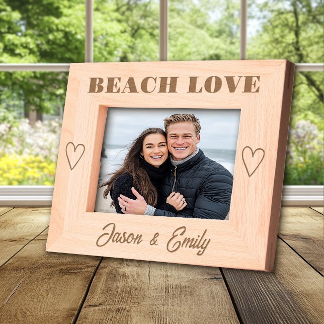 Beach Love Personalised  Etched Frames (Creator Uploaded)