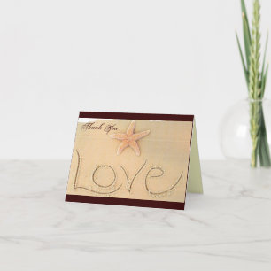 Beach Love Thank You Card