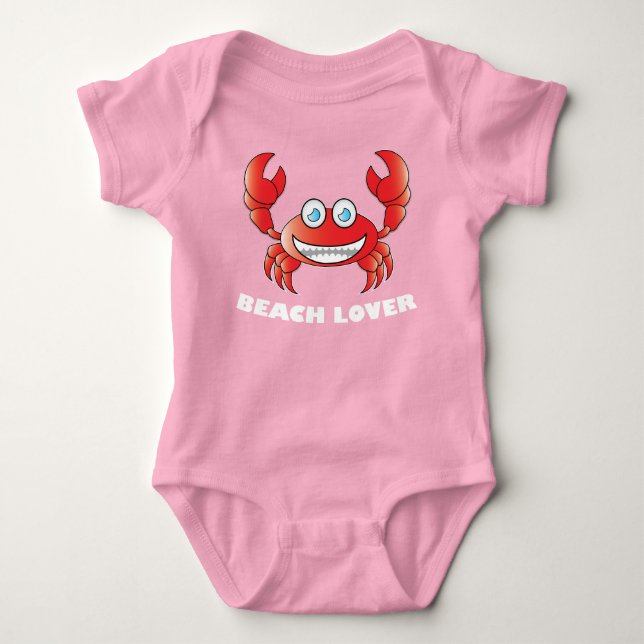 Beach Lover - Baby Jersey Bodysuit (Front)
