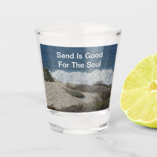 Beach Lover Coastal Landscape Ocean Beachcomber Shot Glass