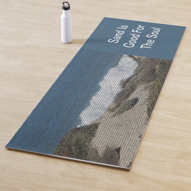 Beach Lover Coastal Landscape Ocean Beachcomber Yoga Mat (In Situ)