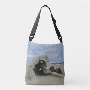 Beach Lover Ocean Driftwood Photo Coastal Living  Crossbody Bag