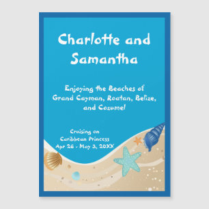 Beach Lovers Personalised Stateroom Door Marker