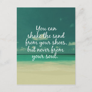 Beach Lovers Quote Postcard
