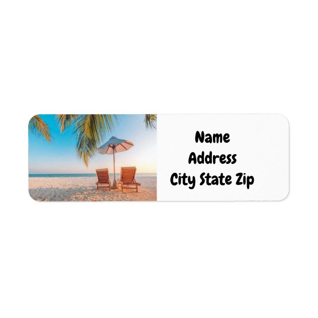 **BEACH LOVERS** RETURN ADDRESS LABEL (Front)