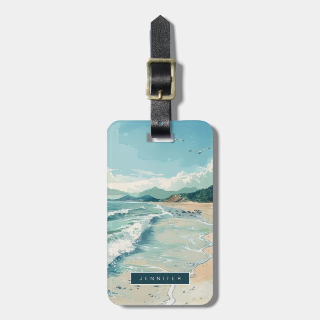 Beach Luggage Tags (Front Vertical)