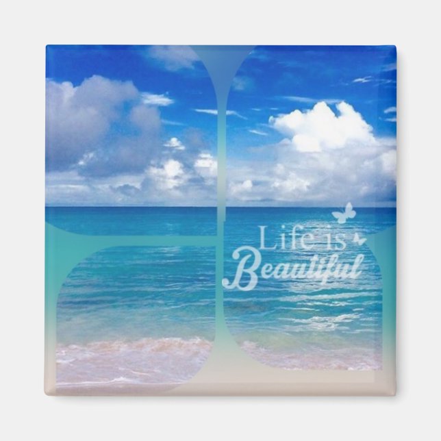 Beach | Magnet | Beach is my Happy Place (Front)