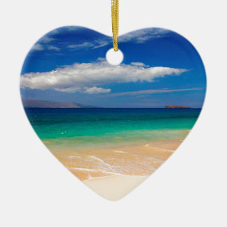 Beach Makena Maui Hawaii Ceramic Tree Decoration