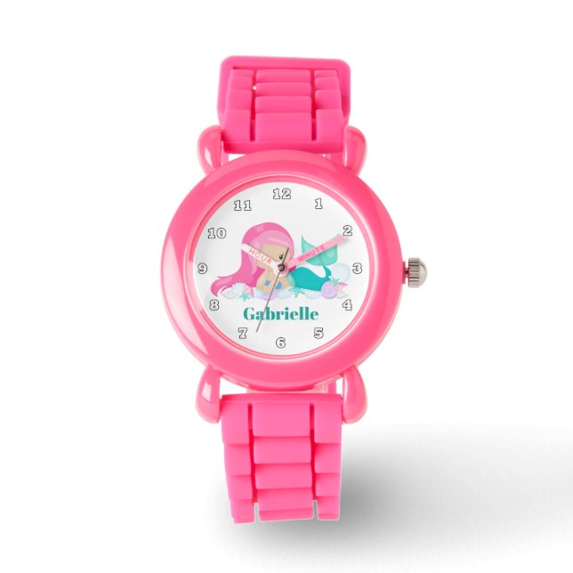 Beach mermaid add name watch (Front)
