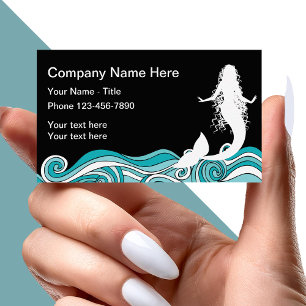 Beach Mermaid Theme Business Card