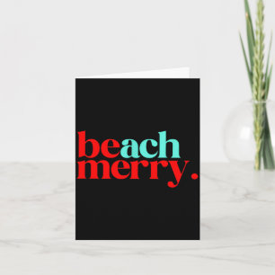 Beach Merry Christmas Funny  Card