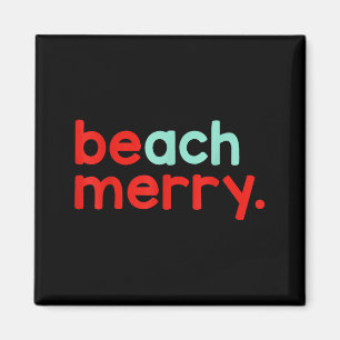 Beach Merry Christmas Magnet