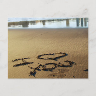 Beach Message Postcard