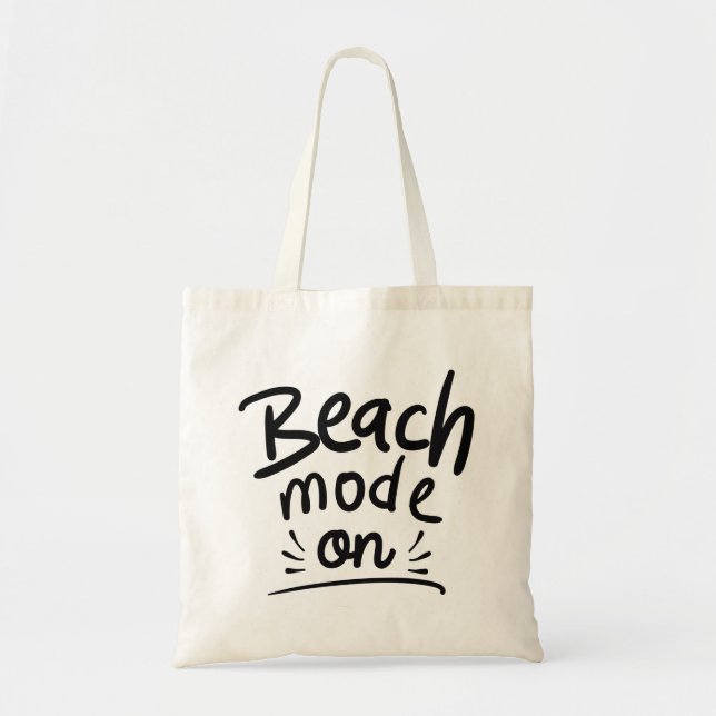 Beach Mode On Tote Bag (Front)