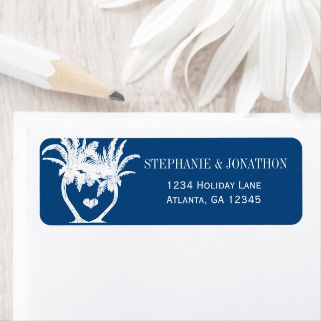 Beach Monaco Blue Palm Tree Destination Chalkboard (Insitu)